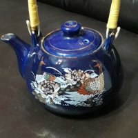 Рисуван порцеланов  чайник, снимка 2 - Аксесоари за кухня - 40131337