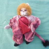 Немска порцеланова кукла клоун/палячо, снимка 1 - Кукли - 35011602