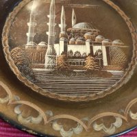 Медна чиния за стена, Света София, Истанбул, Турция. , снимка 4 - Колекции - 40721648