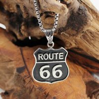 Медальон Route 66, снимка 1 - Колиета, медальони, синджири - 38599012
