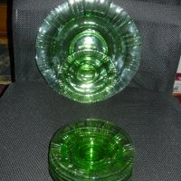 Сервиз тортени чинии в зелено - само 23 лв., снимка 3 - Чинии - 40842940