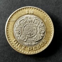 Монети. Мексико. 1, 2, 5 , 10 мексиканско песо., снимка 3 - Нумизматика и бонистика - 32147506
