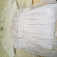 Модерна блуза с тюл размер Л, снимка 1 - Туники - 31712689