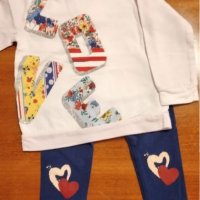 Комплект блуза с клин WAIKIKI 86/92 см, снимка 1 - Комплекти за бебе - 31901175