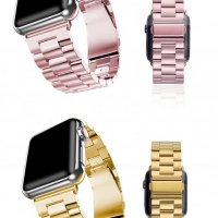Метална каишка за Apple WATCH 3, 4, 5, 6, SE, 7 - 38мм, 40мм, 42мм, 44мм, 41мм, 45мм, снимка 9 - Каишки за часовници - 31002778
