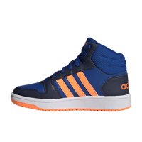 НАМАЛЕНИЕ!!!Високи спортни обувки ADIDAS Hoops Сини с оранжеви ленти GZ7769, снимка 4 - Кецове - 33816861