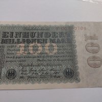 Райх банкнота - Германия - 100 Милиона марки / 1923 година - 17984, снимка 7 - Нумизматика и бонистика - 31020390