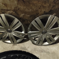Оригинални стоманени джанти с тасове и зимни гуми за VW, снимка 5 - Гуми и джанти - 44809435