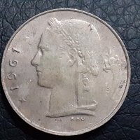 1 франк Белгия 1961, снимка 1 - Нумизматика и бонистика - 31044925