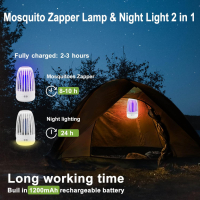 Лампа за унищожаване на комари и мухи 2 в 1 GBARAN, снимка 7 - Други стоки за дома - 44919692