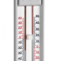 Термометър с бутон за вътрешна и външна, максимална и минимална температура, снимка 1 - Градинска техника - 35464856