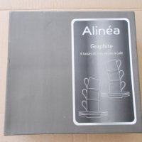 Продавам Френски сервиз за кафе ALINEA GRAPFITE -Нов , снимка 8 - Сервизи - 33715917
