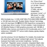 Apple MacBook Pro 15-Inch "Core 2 Duo" 2.16, снимка 7 - Части за лаптопи - 39680184