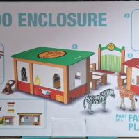 Дървена игра на Play tive Къщички в зоопарка , снимка 3 - Игри и пъзели - 44708630
