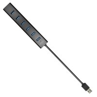 USB Хъб USB 3.0 Axagon HUE-SA7BP - 7 USB3.0 Порта и захранващ адаптер Fast charging , снимка 5 - Кабели и адаптери - 36930993