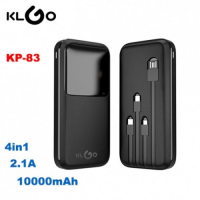 KLGO Преносима батерия 10000mAh premium KP-83, Power bank, снимка 2 - Друга електроника - 44667236