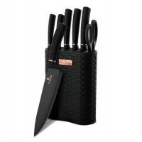 Сет висококачествени ножове със стойка, снимка 1 - Прибори за хранене, готвене и сервиране - 30125591