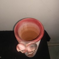 голяма керамична ваза - red !, снимка 2 - Вази - 40776034