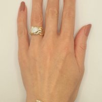 Златни гривни и пръстен ПАНТЕРА, снимка 3 - Гривни - 40607624