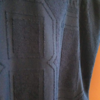 Спортна къса тъмно синя блуза със щампа, снимка 2 - Тениски - 44804144
