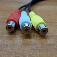 3.5 мм жак към 3 RCA , снимка 2 - Други - 43707730