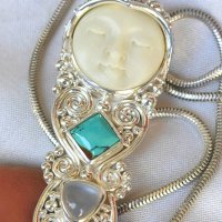 Уникален Сребърен Марков Vintage Медальон SAJEN Jewelry от Остров Бали, снимка 7 - Колиета, медальони, синджири - 42573034