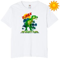 T-REX -соларна тениска-щампа с променящи се цветове, снимка 3 - Детски тениски и потници - 37325046