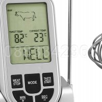 НОВИ! Безжичен грил термометър за месо 8 програми, 5 степени, снимка 2 - Прибори за хранене, готвене и сервиране - 31356085