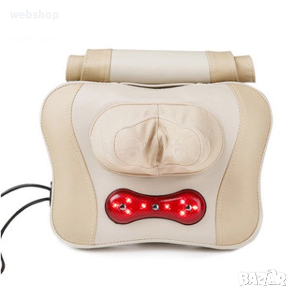 Възглавница за масаж със затопляща функция и Шиацу масаж за тяло, снимка 1