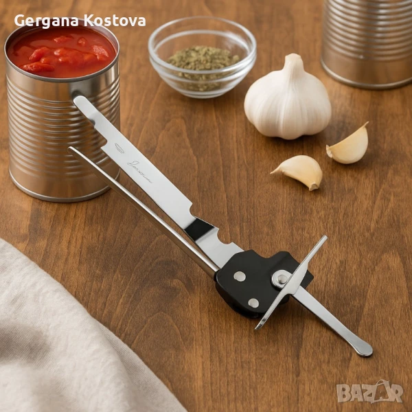 🔧 Отварачка за консерви от неръждаема стомана Luigi Ferrero Prima FR-1259, снимка 1