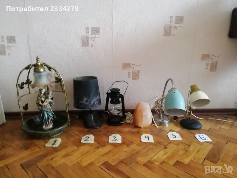 Стари настолни, нощни лампи, различни години. , снимка 1