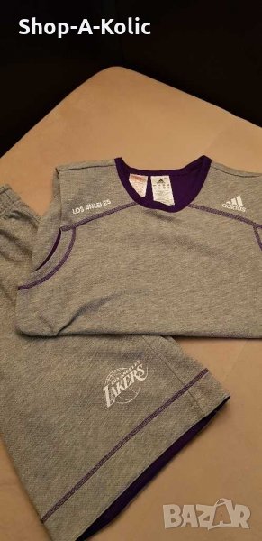 Оригинален Двулицев Комплект на ADIDAS LA LAKERS NBA, снимка 1