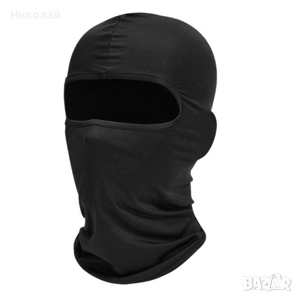 Маска за мотористи боне , черна маска за мотор , моторист , скутер, снимка 1