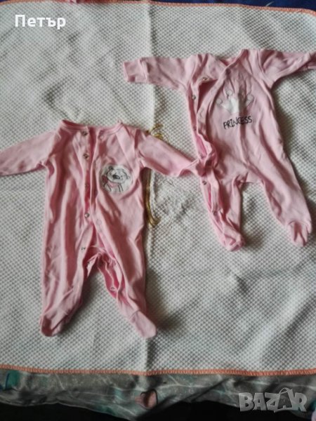 2бр Гащеризони за бебе 0-3 месеца, гащеризон за бебе, детски дрехи, снимка 1