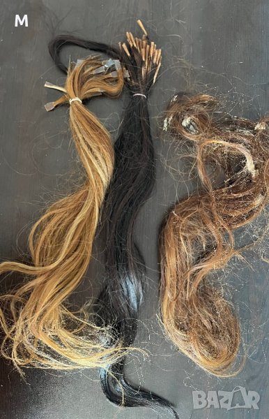 Естествена коса на кичури с кератин, снимка 1