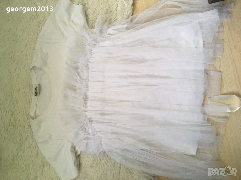 Модерна блуза с тюл размер Л, снимка 1