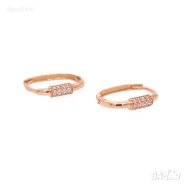 Златни обеци 1,54гр. 14кр. проба:585 модел:34421-4, снимка 1