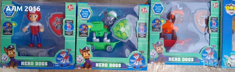 Пес Патрул фигурки на скейтборд, снимка 1