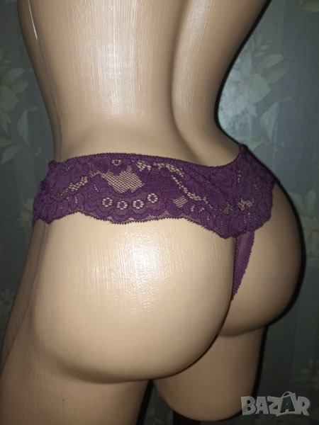 Дантелени прашки в бордо М, снимка 1