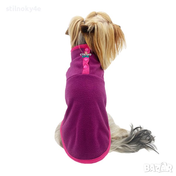 Поларена блуза за куче Кучешки дрехи Дреха за куче Кучешка дреха Дрехи за кучета , снимка 1