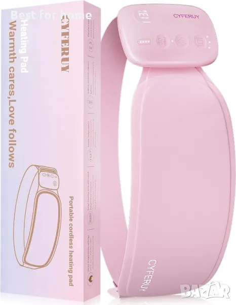 Преносим безжичен колан с 3 нива на топлина и режими на масаж 	CYFERUY, снимка 1