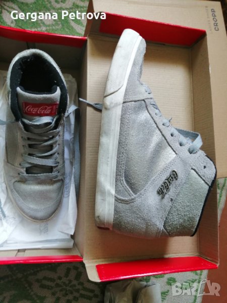 Високи кецове естествен велур Coca Cola, снимка 1