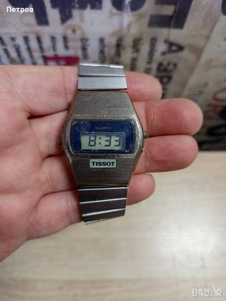Стар Ръчен Часовник"Tissot"(LCD).1980г., снимка 1