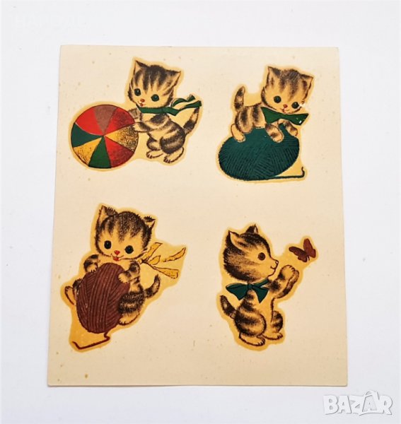1970 г. Арт ретро - НЕМСКИ ваденки котенца коте колекция подарък , снимка 1
