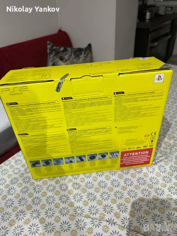 Playstation 2 в кутията, реставриран. Всички кабели., снимка 1