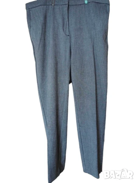 Дамски елегантен панталон Zara, 63% полиестер, 33% вискоза, Сив, XXL, снимка 1