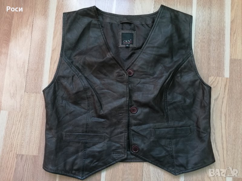 Кожен елек ХЛ, снимка 1