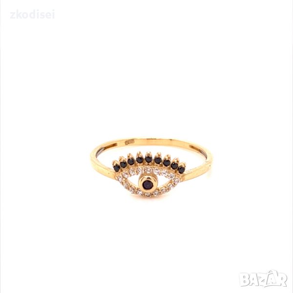 Златен дамски пръстен 1,21гр. размер:57 14кр. проба:585 модел:20057-2, снимка 1