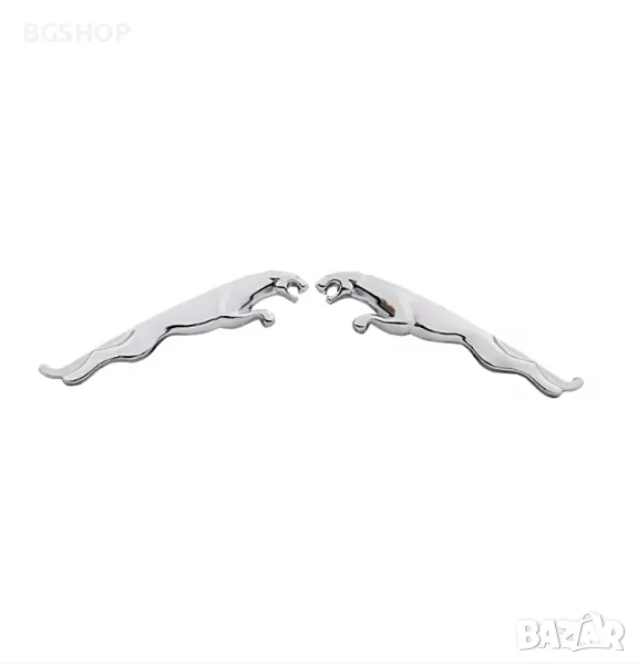 Емблема Jaguar / Ягуар - Silver, снимка 1