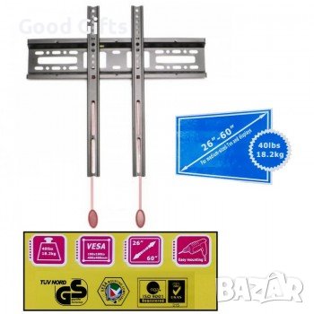 Пълен Комплект Стойка за телевизор 26-60'' черна, снимка 1